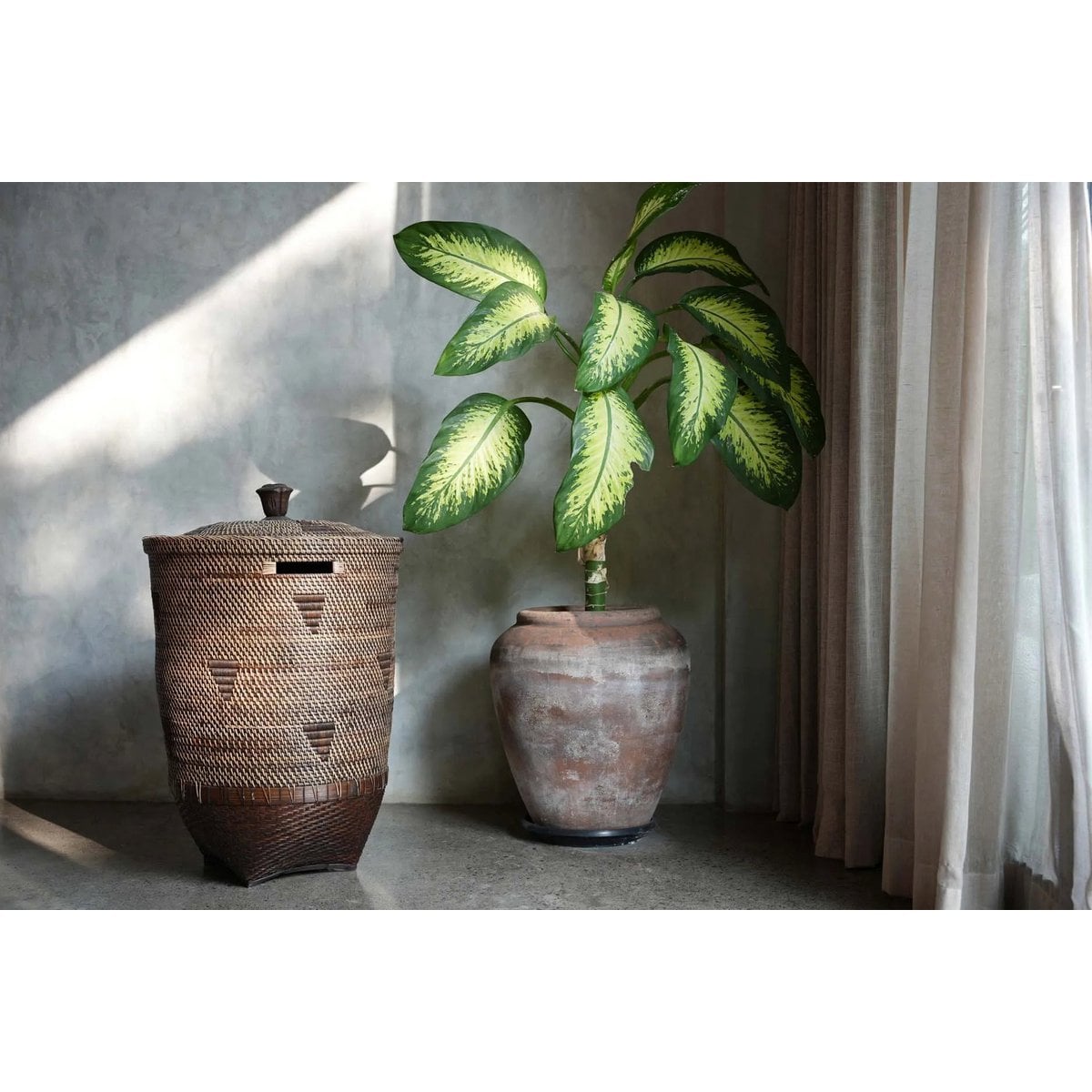 Panier à Linge Colonial - Brun Naturel - XL